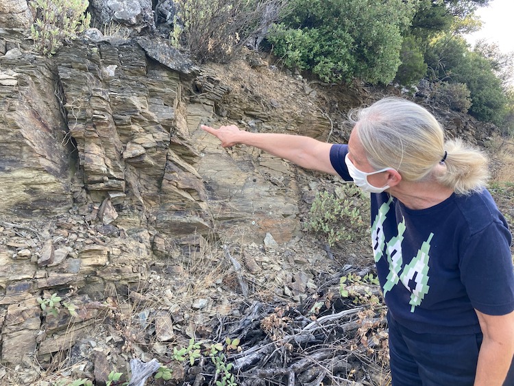 JancisRobinson's tweet photo. Why Brigitte Chevalier, once chez Thunevin and now of Dom de Cébène, insists on schist https://t.co/yKU8bXmGY2 https://t.co/me7ubBWfn6