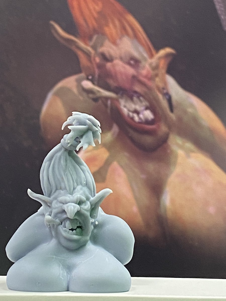 #mediumbyadobe print. Getting sorted with my #Mars #elegoo slowly. Struggling with some prints but I think it’s my skill with #chitubox supports rather than the printer. I need to be happy before I move up to the Phenom