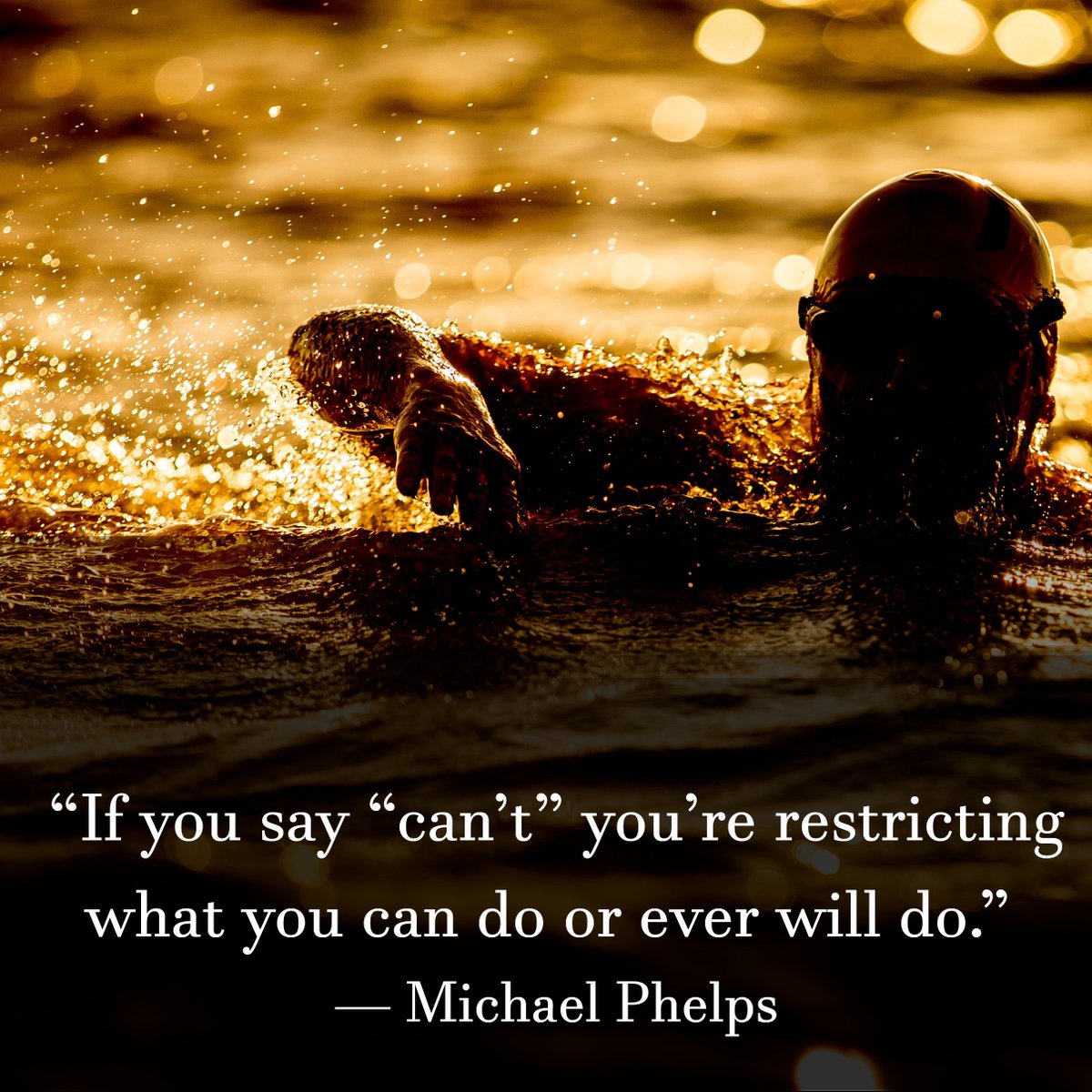 InspiredFirst's tweet photo. It's about how you talk to yourself.⁠ 

#michaelphelps #swimming #swimmingtraining #yesyoucan #youcandoit https://t.co/6436f3DJlS