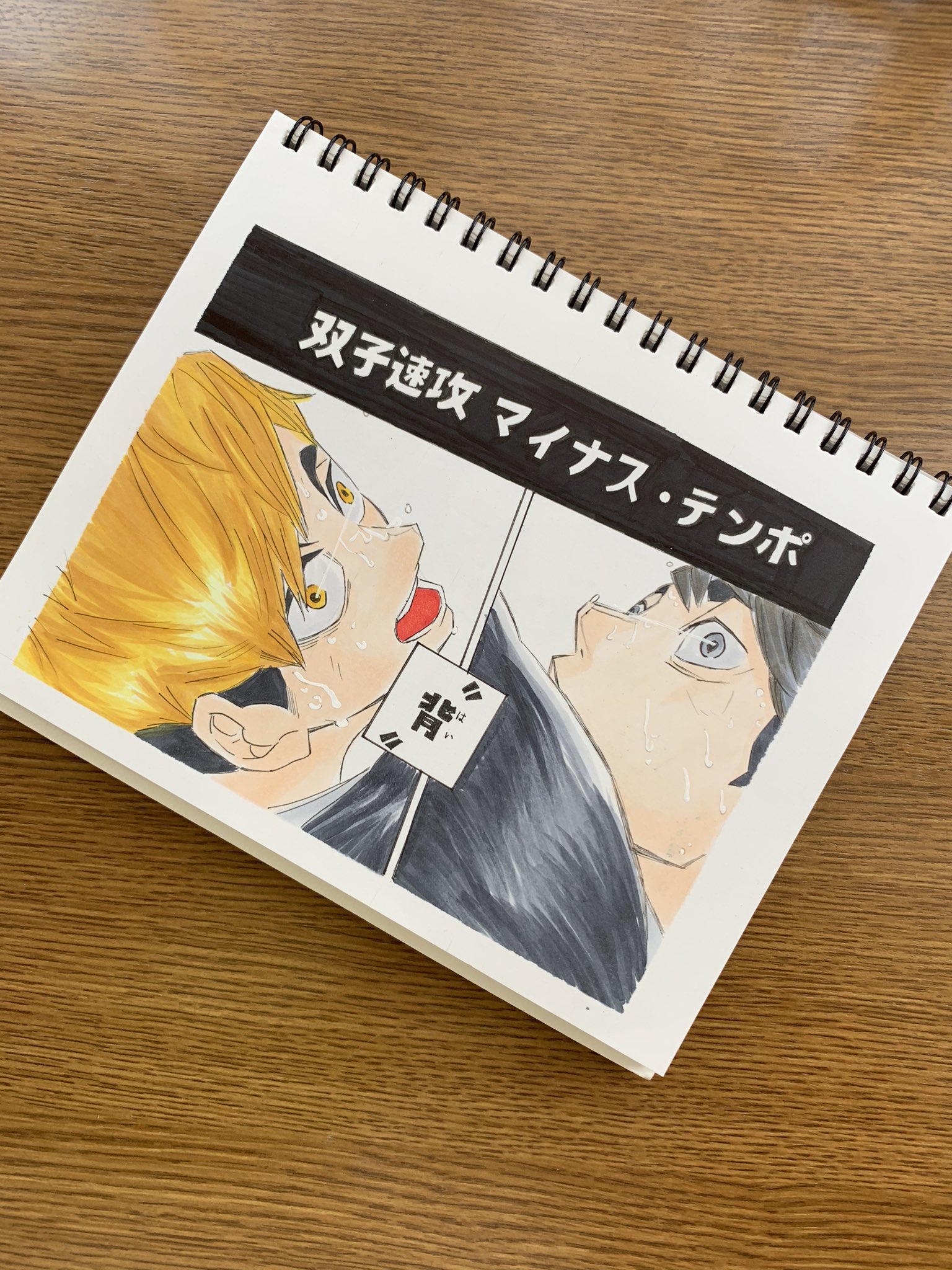 わたげ 双子速攻 マイナス テンポ 背 ハイキュー 宮兄弟 模写 T Co Nck7xzvj68 Twitter