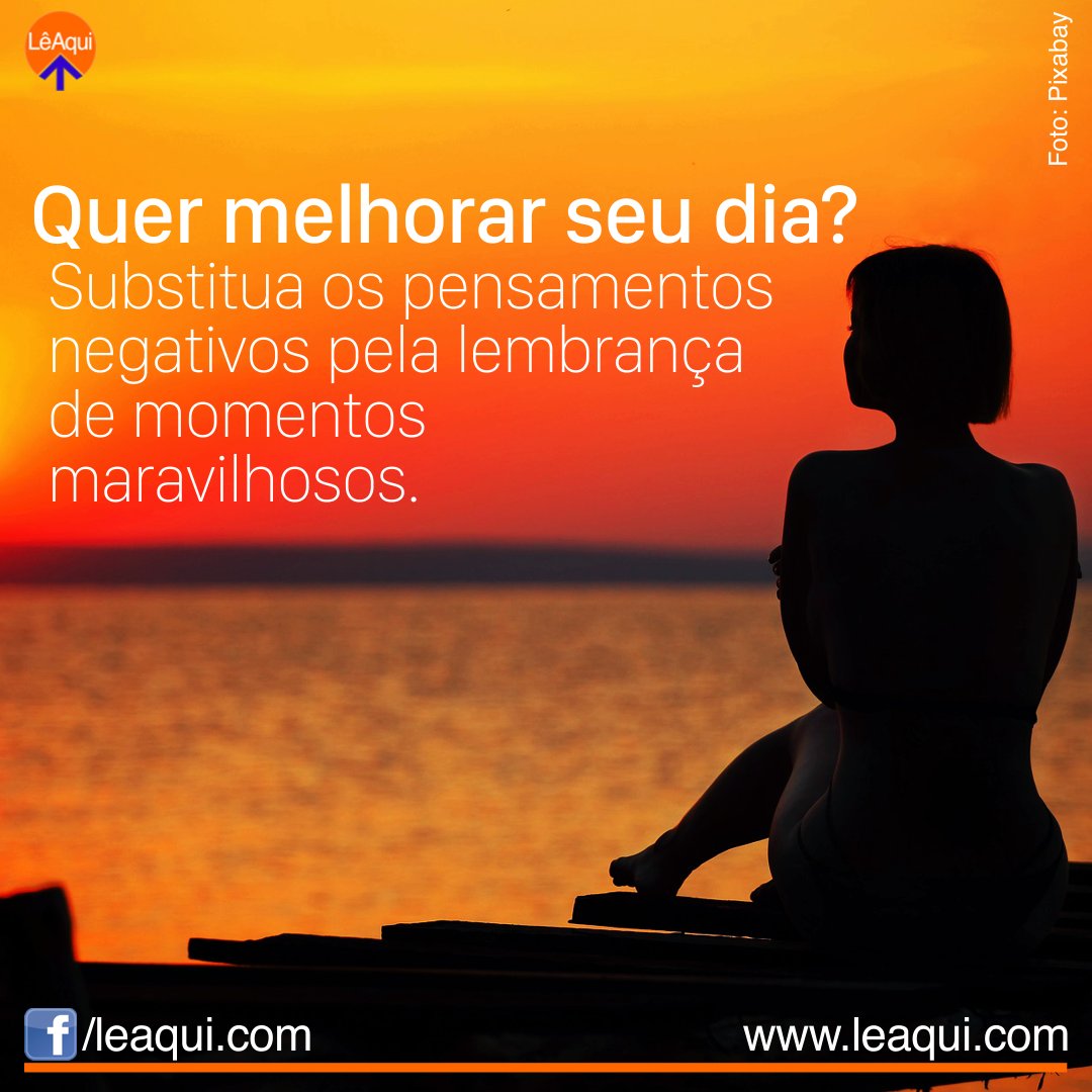 leaquioficial's tweet image. Quer melhorar seu dia?
Substitua os pensamentos negativos pela lembrança de momentos maravilhosos.
#leaqui #forçadopensamento #poderdamente