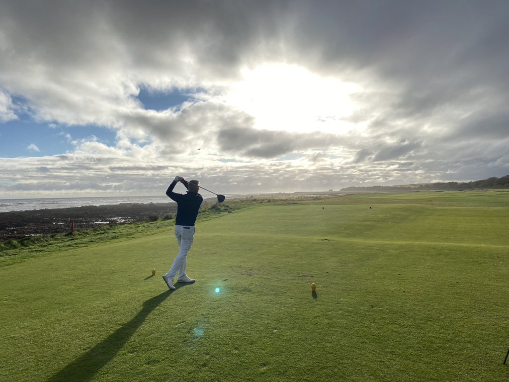 katy_mcnicoll's tweet image. Nice to start the weekend @dunbargolfclub Course was awesome &amp;amp; greens were slick 👌🏻 Thanks to @Dunbarproshop for their hospitality &amp;amp; to @NorthBerwick_GC members Stephen &amp;amp; Lynne for the game. Can’t wait to come back ⛳️ @TaylorMadeTour #SIMMax