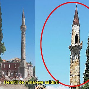 Today in Greece, as long as you're a Muslim Turk, these are just some samples in your daily life in peacetime.finding a beheaded pig at the entrance of a mosque.finding the grave of your parents vandalized,finding "blue crosses" on your doors,finding leaflets at your gate