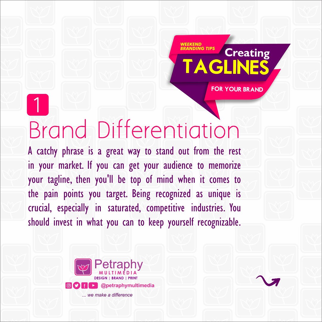 IAmRawfacts's tweet photo. Weekend Branding Tips

A tagline is a phrase that communicates a brand's mission, 
purpose,or culture in a clear, entertaining fashion.

#websitedesigner #webdevelopmentcompany
#ecommence  #webdesign #uidesign #marketingservice
#branding #digitalmarketingservice #productmarketing https://t.co/uP2bC9r4Ny