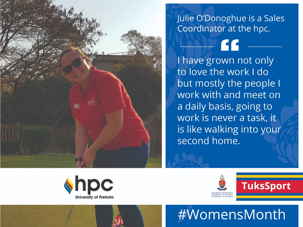 hpcRSA's tweet photo. #HighPerformanceCenter: SATURDAY SPOTLIGHT
💬 "...going to work is never a task, it is like walking into your second home."
Julie O'Donoghue is a Sales Coordinator at the hpc.
In 2010, she was part of the hpc team that hosted Argentina during the FIFA World Cup in 🇿🇦. https://t.co/QzVOAijkcC