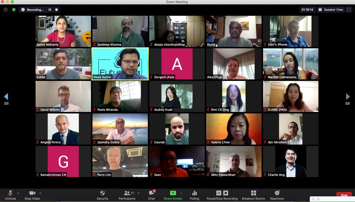 RamakrishnaPuru's tweet photo. A great session today with the #FutUs community! Talked about how mid-career folks in transition can adapt to work being transformed in the New Normal! @FutOfUs1 #PowertoGive #TogetherWeCan https://t.co/Gma9AwOUjj