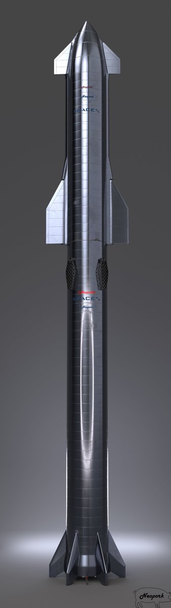 Neopork85's tweet image. Space Nerds! I am STOKED about this one. Here is my new @SpaceX Starship and Super Heavy prototype full stack render with extreme detail. 6 ft human for scale! 
Check out @MarcusHouseGame &apos;s new video today for more. Retweet if you like it!
@elonmusk @Erdayastronaut