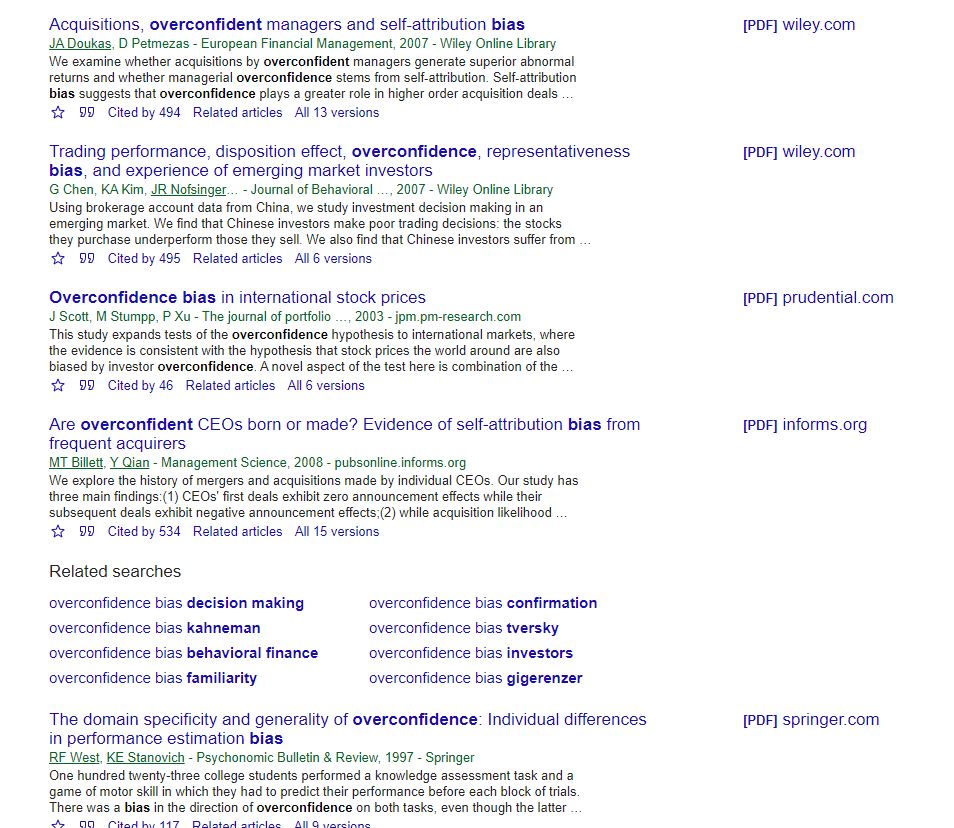 Overconfidence: People are often far more confident than accurate in their beliefs.
