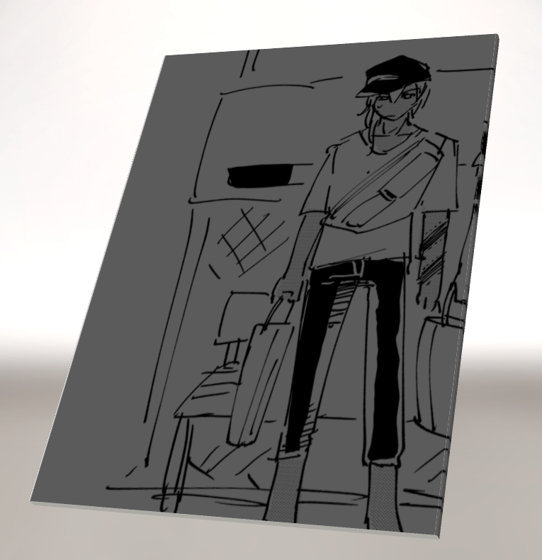 いつもかいてるやつ、漫画ファイルで描いてるから本っぽくできてとてもたのしい 
