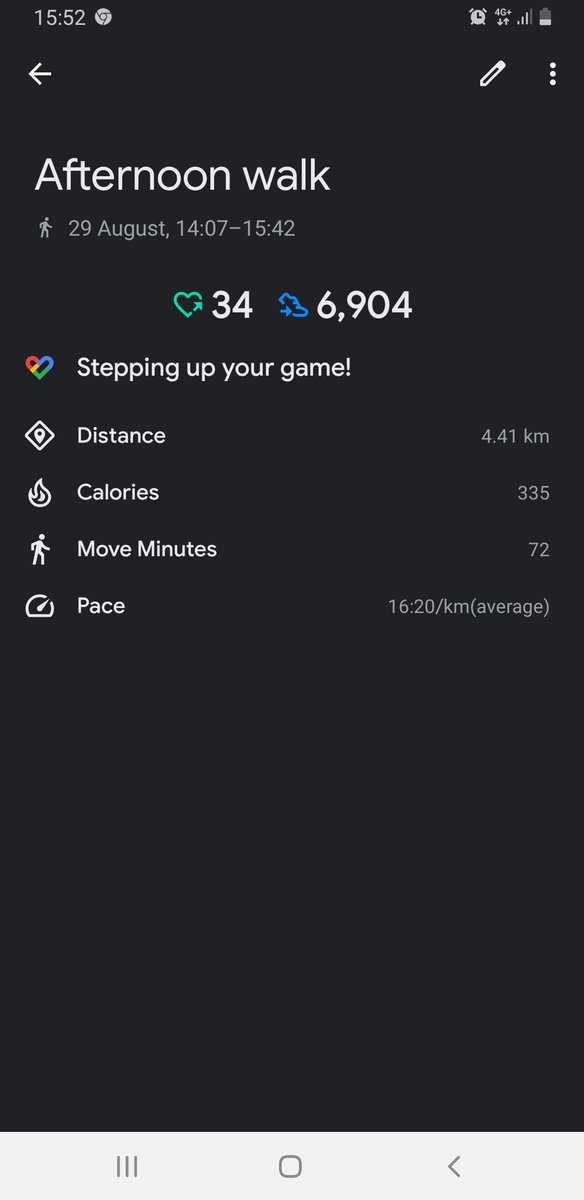 Ohh here is my Google Fit record of my round trip. Time is not accurate because part of it included waiting for my appt at MidV. Exercise for today is sorted.  Let's move and walk more people. It's great for the mind, spirit and body. 