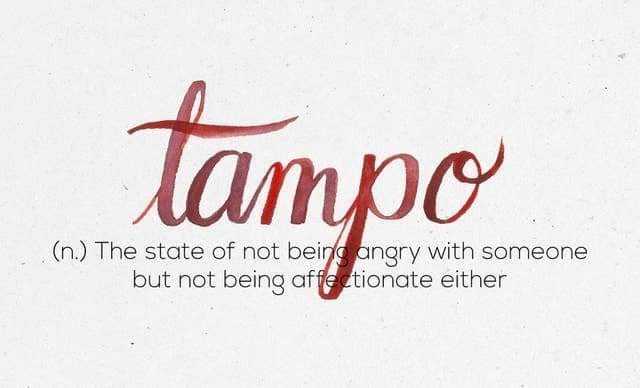 Tampo (sulking?)