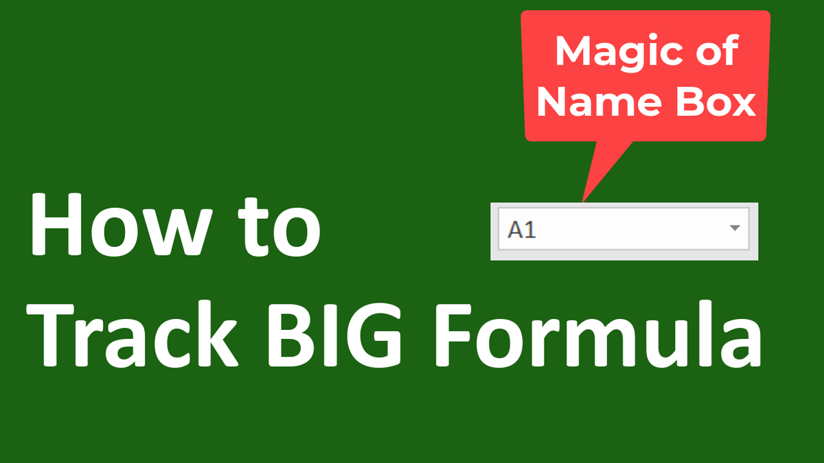 Excelism1's tweet image. How to Track BIG Formulas in Ms-Excel.

Magic Use of Name Box.

youtu.be/-xAneXPG98o