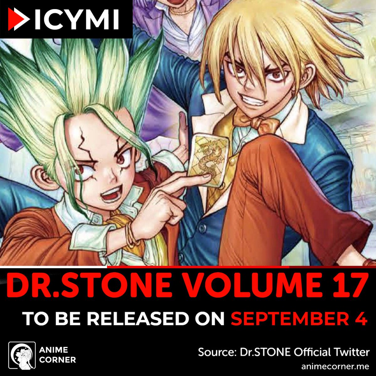 Anime Corner The 17th Volume Of Dr Stone Will Be Released On September 4 The Concept Of The Cover Illustration Comes From Poker Arc T Co Juceb48xcd