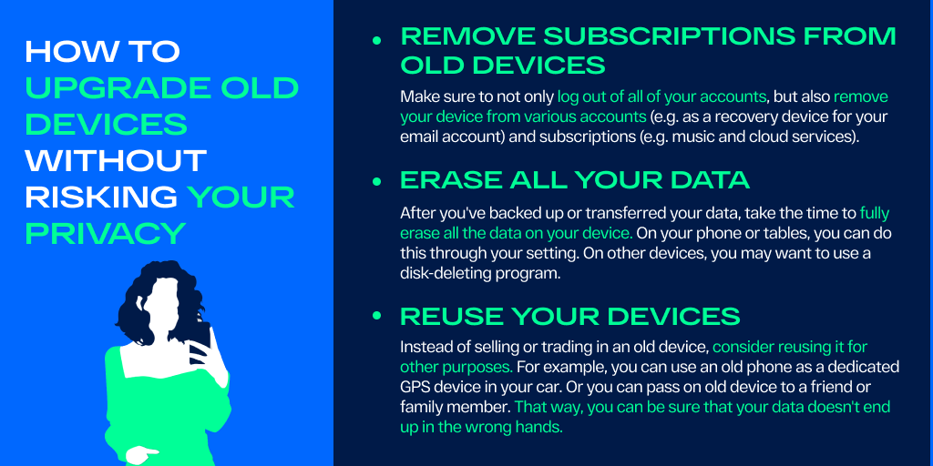 UndatifyMe's tweet photo. Looking to upgrade your #tech gear? Here's how to protect your #privacy when it's time to get a new device.

#UndatifyMe https://t.co/dvh3YJzwqs