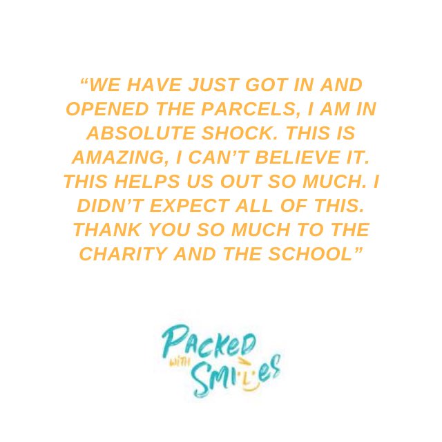 It’s only been a few days since our parcels were delivered, but already we’ve received some lovely feedback 💙 We cannot wait to share more feedback with you over the coming weeks!