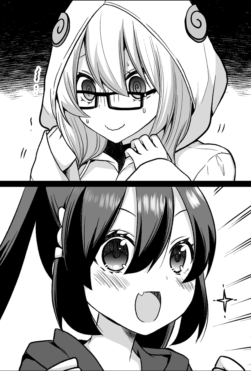【今回のよく見て欲しいところ】
(左)テンパるくるるちゃん?
(右)目を輝かす隣子ちゃん? 