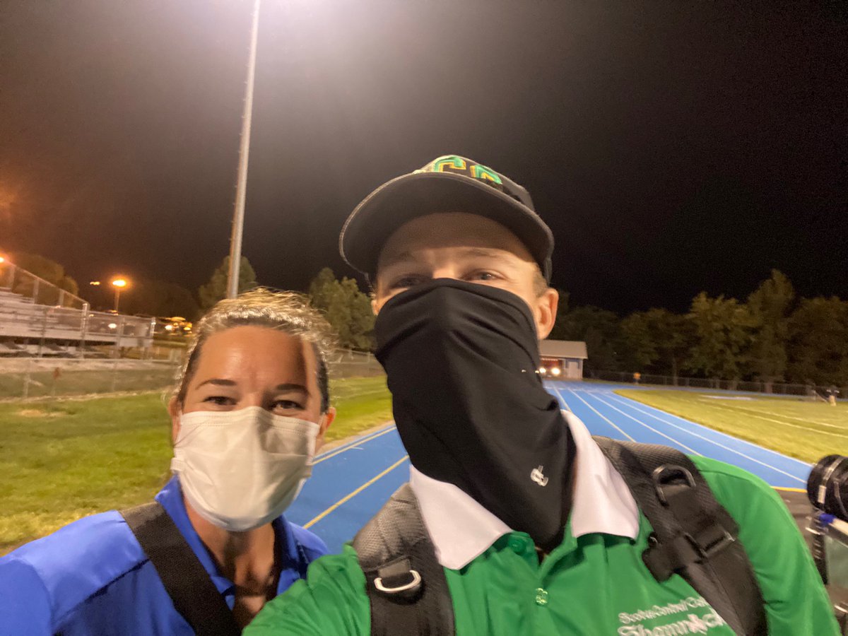 ATs, <a href="/RMHATC/">Rachel Hall</a> and Andrew, at the <a href="/wahoopublic/">Wahoo Public Schools</a> vs Columbus SCOTUS game. #ATSafetyinFootball
