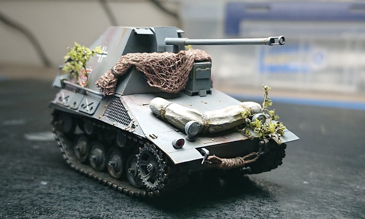 Mighty O 1 72 翔鶴ジオラマ製作中 遠すぎた橋 出演のマーダーモドキ 完成とします 高校生からの夢がまた一つ叶いました 次の製作はレオパルドパンサーかsd Kfz222モドキか 遠すぎた橋 Spzkurz42 マーダーモドキ