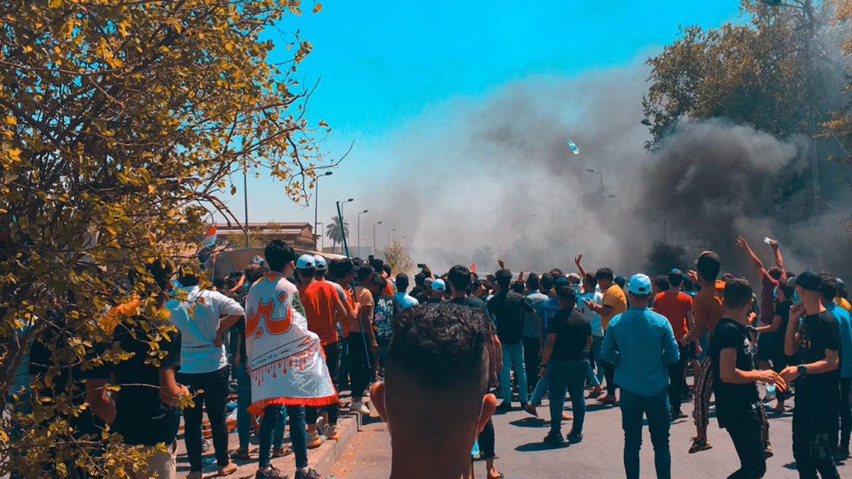 MoslemAbbas3's tweet photo. To the world, 
We are the Iraqi sixth graders, we demand the accumulated average (a.k.a GPA). We haven't studied the past year because of the protests, then the global COVID19 pandemic. The infections are increasing, Now the Iraqi riot forces is suppressing ouR peaceful protests. https://t.co/nvMePiXiPO