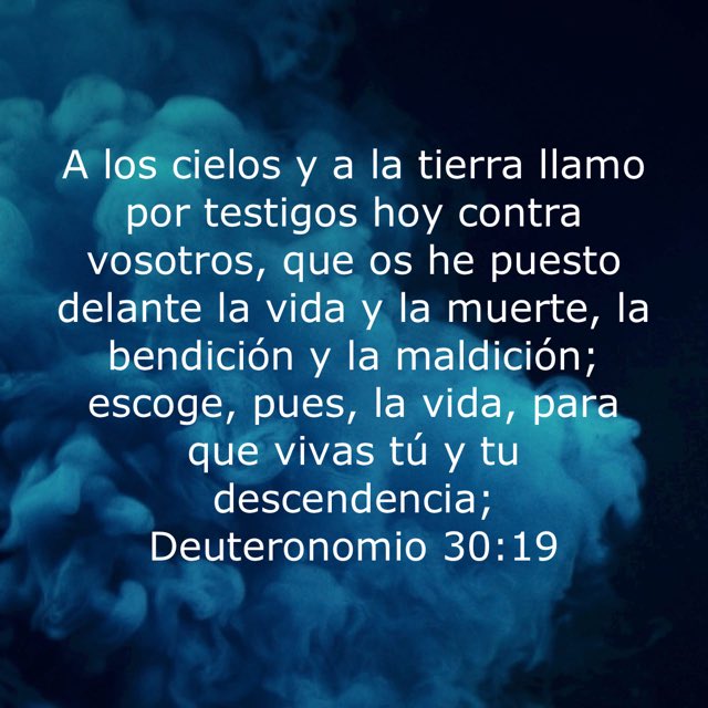 Escojamos vida y bendición, hoy!