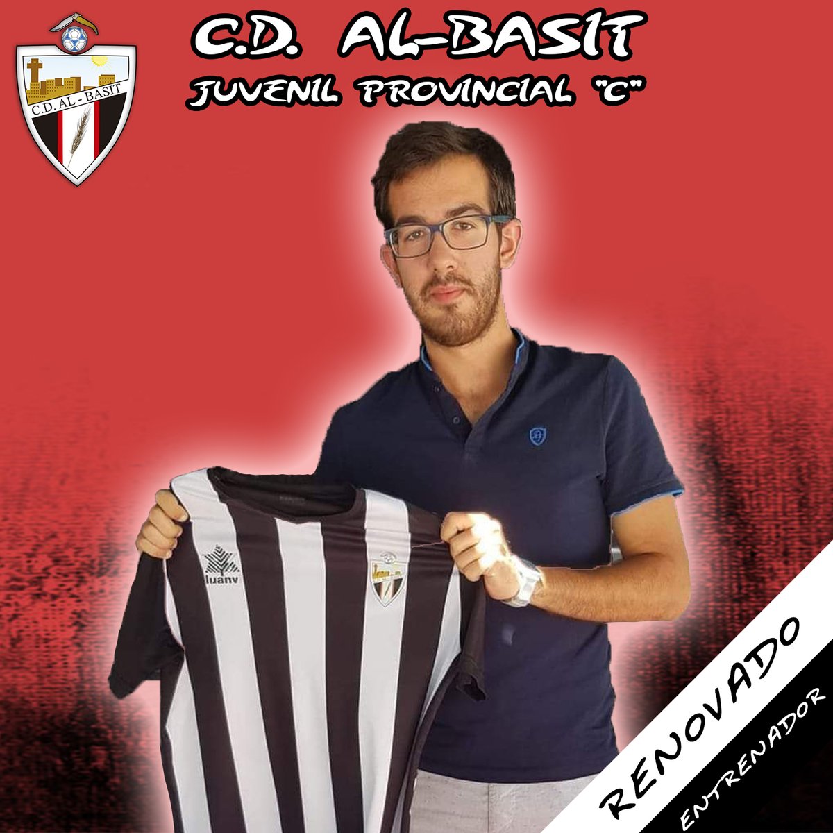 EscuelaAlBasit's tweet photo. ✍️ RENOVACIÓN | Vicente Sarrión continuará como entrenador del Juvenil PROVINCIAL "C" del C.D. AL-BASIT en la temporada 20/21. 
Volverá a llevar las riendas de un equipo, curtido en la categoría y con ganas de dar sorpresas esta temporada.
#Vamosalbasit ⚫️⚪️⚫️ https://t.co/SNFmuGAuOT