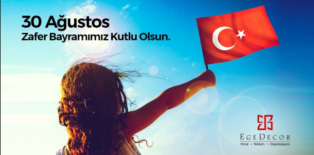 EgeDecorMetal's tweet photo. 30 Ağustos Zafer Bayramımız Kutlu Olsun.
#30ağustoszaferbayramı
#egedecor #egedecormetal https://t.co/wfdUmQGo0X