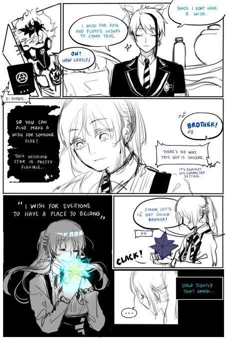 just pretend mc can make a wish ?? (1/3)
read right to left
#twistedwonderland
#twstプラス 