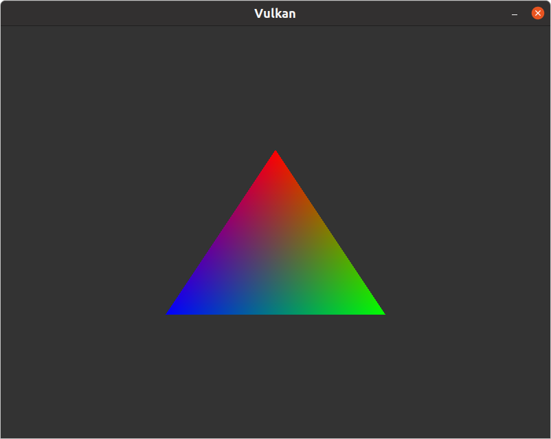 willehard's tweet image. Well, that took a while! #vulkan #graphicsprogramming #hellotriangle