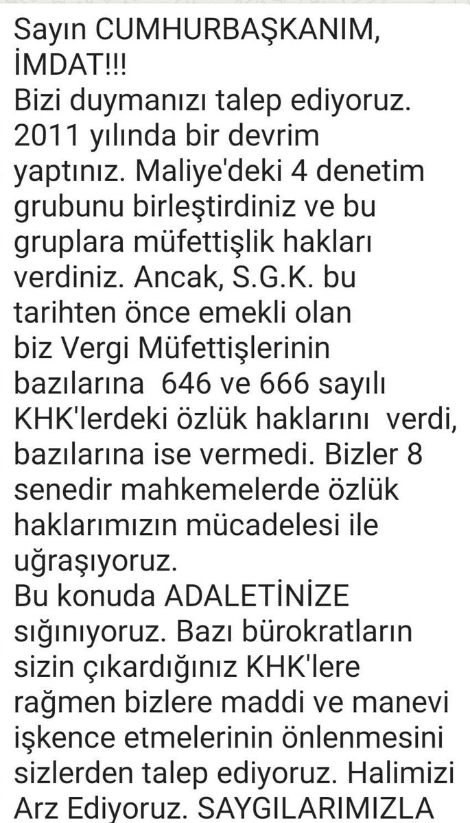 #666sayılıkhkmağdurları
<a href="/RTErdogan/">Recep Tayyip Erdoğan</a>
<a href="/RTEdijital/">Erdoğan Dijital Medya</a>
<a href="/tcbestepe/">T.C. Cumhurbaşkanlığı</a>
<a href="/ikalin1/">İbrahim Kalın</a>
<a href="/HMBakanligi/">T.C. Hazine ve Maliye Bakanlığı</a>
<a href="/fahrettinaltun/">Fahrettin Altun</a>
@beratalbayrak 
<a href="/ZehraZumrutS/">Zehra Zümrüt Selçuk</a>
<a href="/ailevecalisma/">Cshabakanligi</a>
<a href="/mehmedmus/">Dr. Mehmet Muş</a>
<a href="/EmineErdogan/">Emine Erdoğan</a>
<a href="/ali_ihsanarslan/">Ali İhsan Arslan</a>