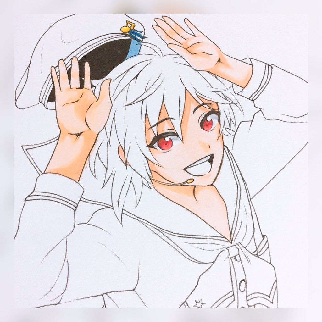 Siu 今お絵描き出来ないから途中経過上げとく あんさんぶるスターズ あんスタ イラスト 模写 コピック 仁兎なずな Siu 今お絵描き出来ないから途中経過上げとく あんさんぶるスターズ あんスタ イラスト 模写 コピック 仁兎なずな