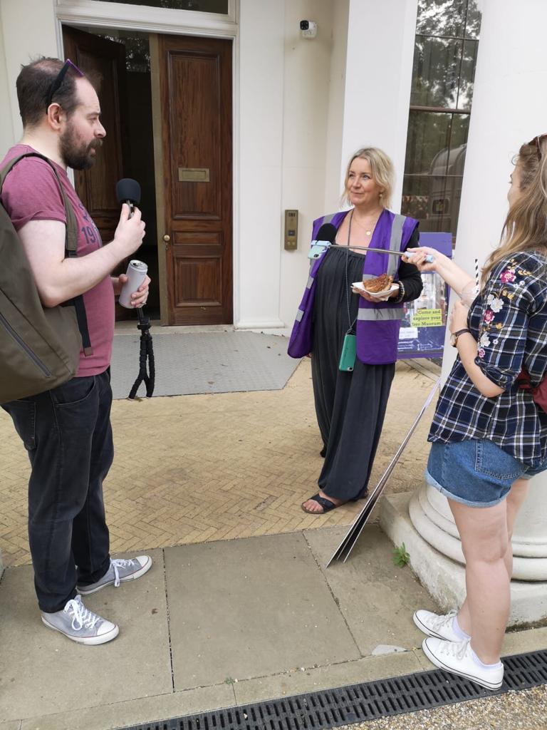 radioharrow's tweet photo. Caron, founder of the @duckpondmarket talks to @benpunter and @LydiaJMeredith about the history of the market, as well as the help given to the museum following a cafe fire.
Hear her interview on Monday at midday!
"Play Radio Harrow" 🔊
#HarrowToday https://t.co/6AiUoxM9AW