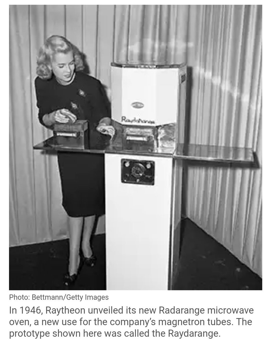 Spencer couldn't build a more powerful radar, but he instead patented the device for heating up food. He called it RadaRange and started selling them to restaurants