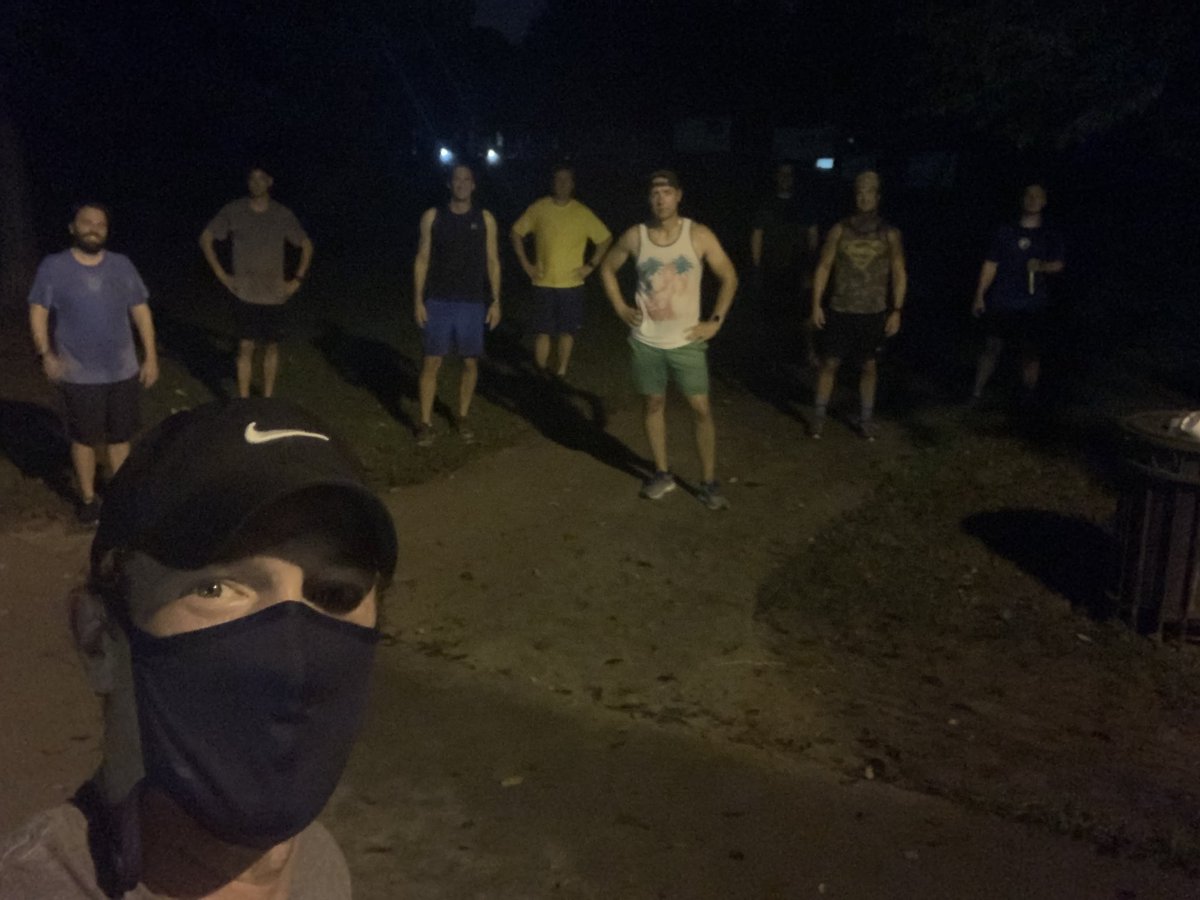 9 HIMS from <a href="/F3Louisville/">F3 Louisville</a> hit the Gloom yesterday to finish Week 0 of the <a href="/F3IronPax/">F3Nation-IronPax</a> Challenge! #humid #sweaty #dejavu