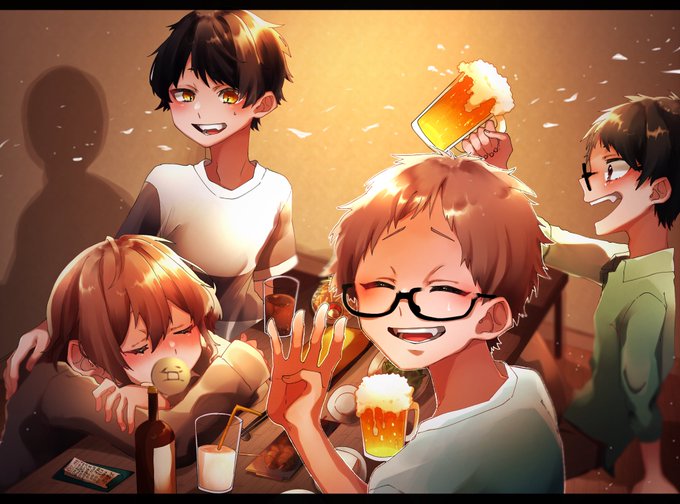 「ビール テーブル」のTwitter画像/イラスト(人気順)