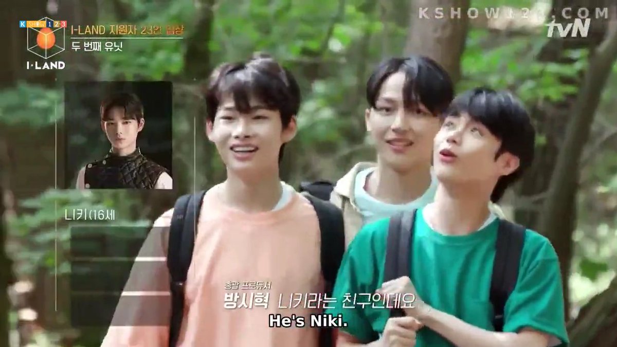 2nd unit : niki, nicholas and hanbin aka jopping trioits the same thing. they complimented how good looking nicholas and hanbin are but they gave some side comments for niki only