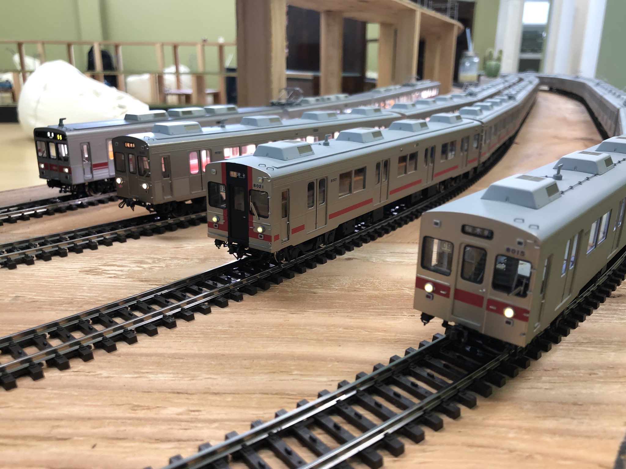 HO でんてつ工房 東急8000系 8021F 編成 桜木町 |鉄道模型 HO でんてつ工房 東急8000系 8021F 編成 桜木町 |鉄道模型