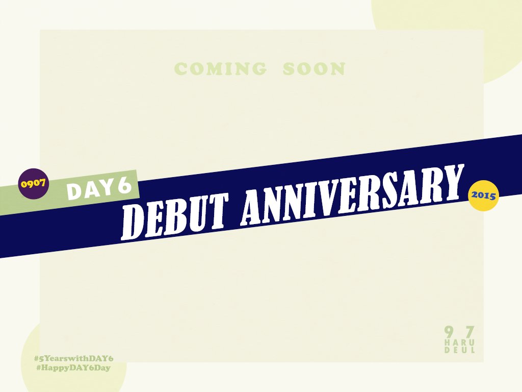 97harudeul's tweet photo. "DAY6 5th Anniversary" Cupsleeve Event
Coming Really Soon
#5YearswithDAY6 #HappyDAY6Day https://t.co/W3agXNRBeR