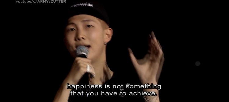 Some of namjoon's comforting words, in case anyone needs them ~