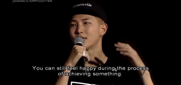 Some of namjoon's comforting words, in case anyone needs them ~