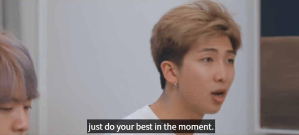 Some of namjoon's comforting words, in case anyone needs them ~