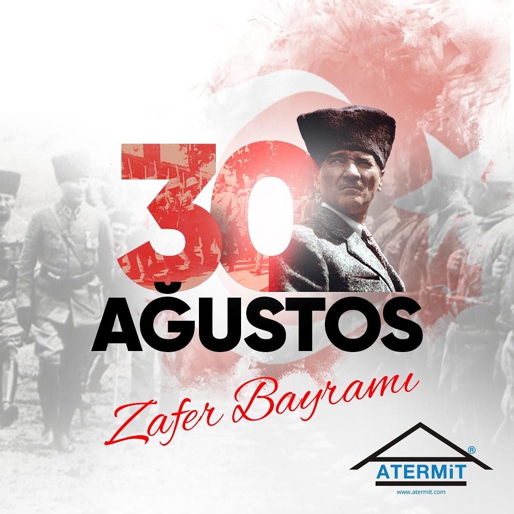 30 Ağustos Zafer Bayramımız Kutlu Olsun🇹🇷🇹🇷🇹🇷
Bizlere bağımsızlığımızı armağan eden Ulu Önder Mustafa Kemal Atatürk ve silah arkadaşları şehitlerimizi saygı ile anıyoruz!
.
.
.
#30ağustos #30ağustoszaferbayramı #atatürk #atermit #zaferbayramı