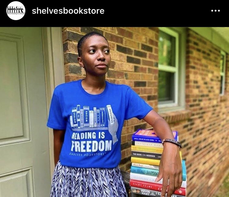 It’s #IndependentBookstoreDay! If you’re in #Charlotte, I recommend Shelves Bookstore (shelvesbookstore.com). It is a female black owned small business. Abbi has awesome merch that launched today. Follow her on IG at shelvesbookstore.