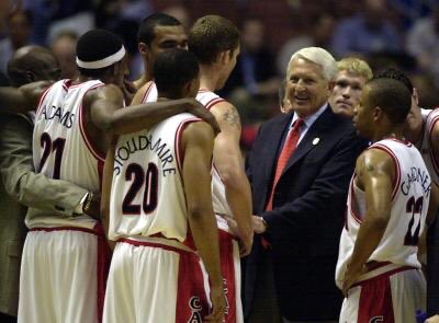 #LuteOlson’s greatest accomplishments weren’t an #NCAAChampionship or even the #BBHoF. His greatest achievement can be seen in the players he coached, who may have left his teams but never left #Lute. #RestPeacefully coach. #UArizona #BearDown @uarizona @KVOA