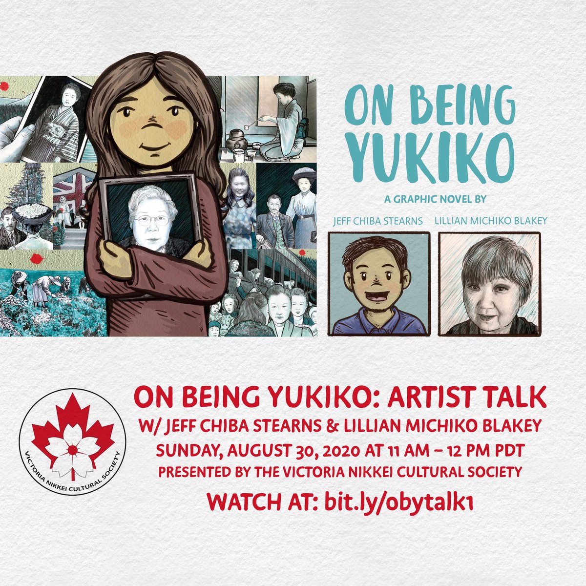 Tomorrow! If anyone is interested in learning more and getting a sneak peek of my upcoming graphic novel @OnBeingYukiko, check out the online On Being Yukiko: Artists Talk, w/ creators Lillian Michiko Blakey and myself! Watch at bit.ly/obytalk1 

#hapa #hapas #hafu