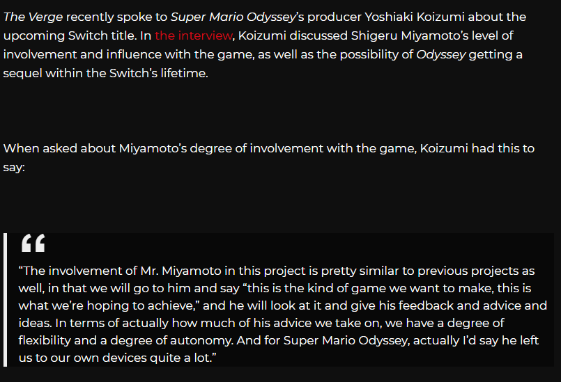 Can we STOP pretending Miyamoto's at fault for Paper Mario?-IS has creative control over PM-they specify how it's advice, not a rule-Miyamoto's barely involved in games this past decade-he never made PM-Miyamoto WANTS Mario to not be rigidIt's a fallacy that NEEDS to die.