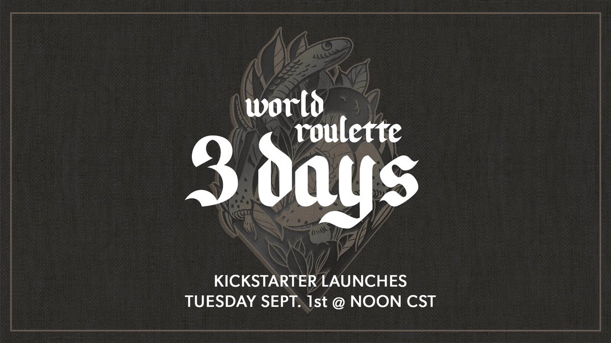 lightgreyartlab's tweet photo. The #WorldRoulette Kickstarter will be here in THREE DAYS!! Yay! We're creating an art book that features all 150 black + white artworks from 150 artists, as well as a world-building tips + tricks compendium! Sign up to be notified when it goes live here: https://t.co/AuDEH2Eq1T https://t.co/NXWPjGsPeO