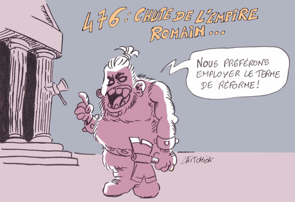 Le #DessinDePresse de Zaïtchick : Roma delenda est
Retrouvez les dessins de Zaïtchick sur le site
blagues-et-dessins.com/category/l-act…
#DessinDeZaitchick #ActuDeZaitchick #Humour #Rome #EmpireRomain #ChuteEmpireRomain #InvasionsBarbares #Réformes #Histoire #Politique