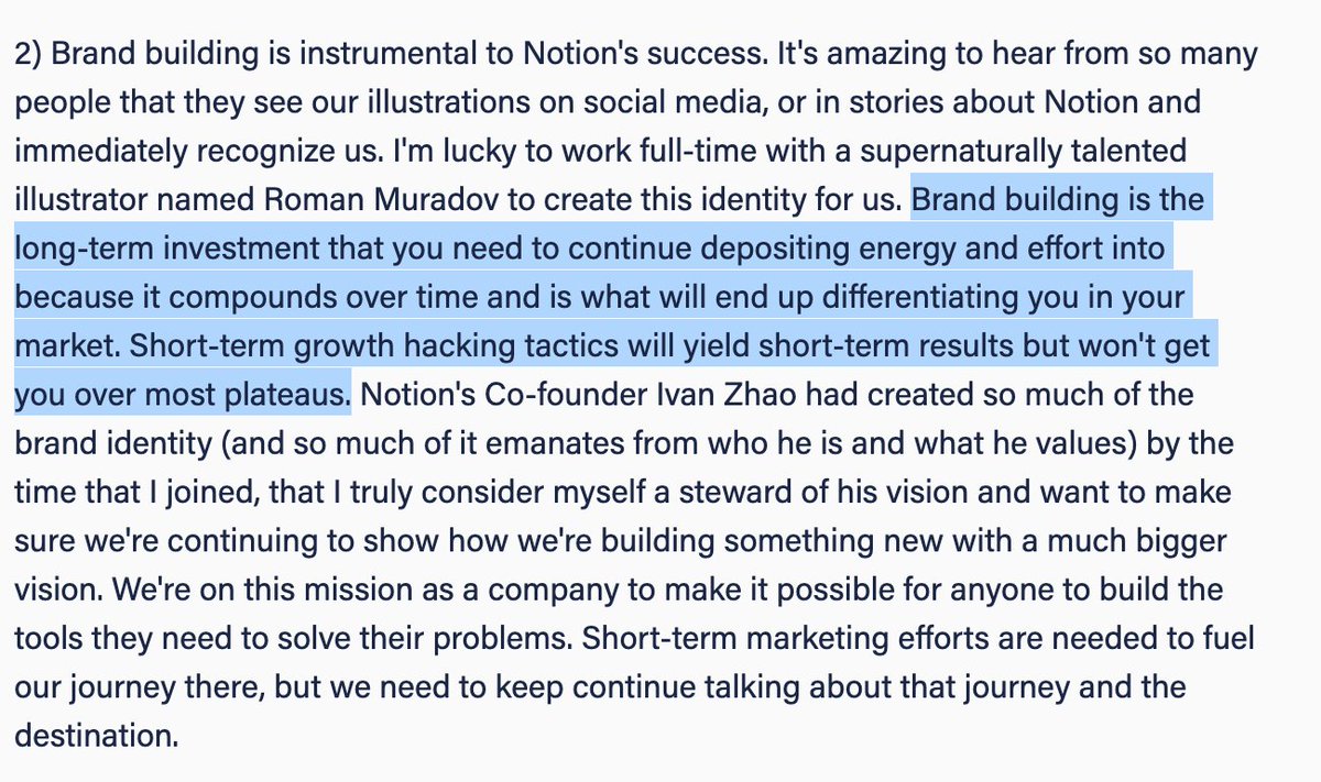 The importance of brand building at Notion