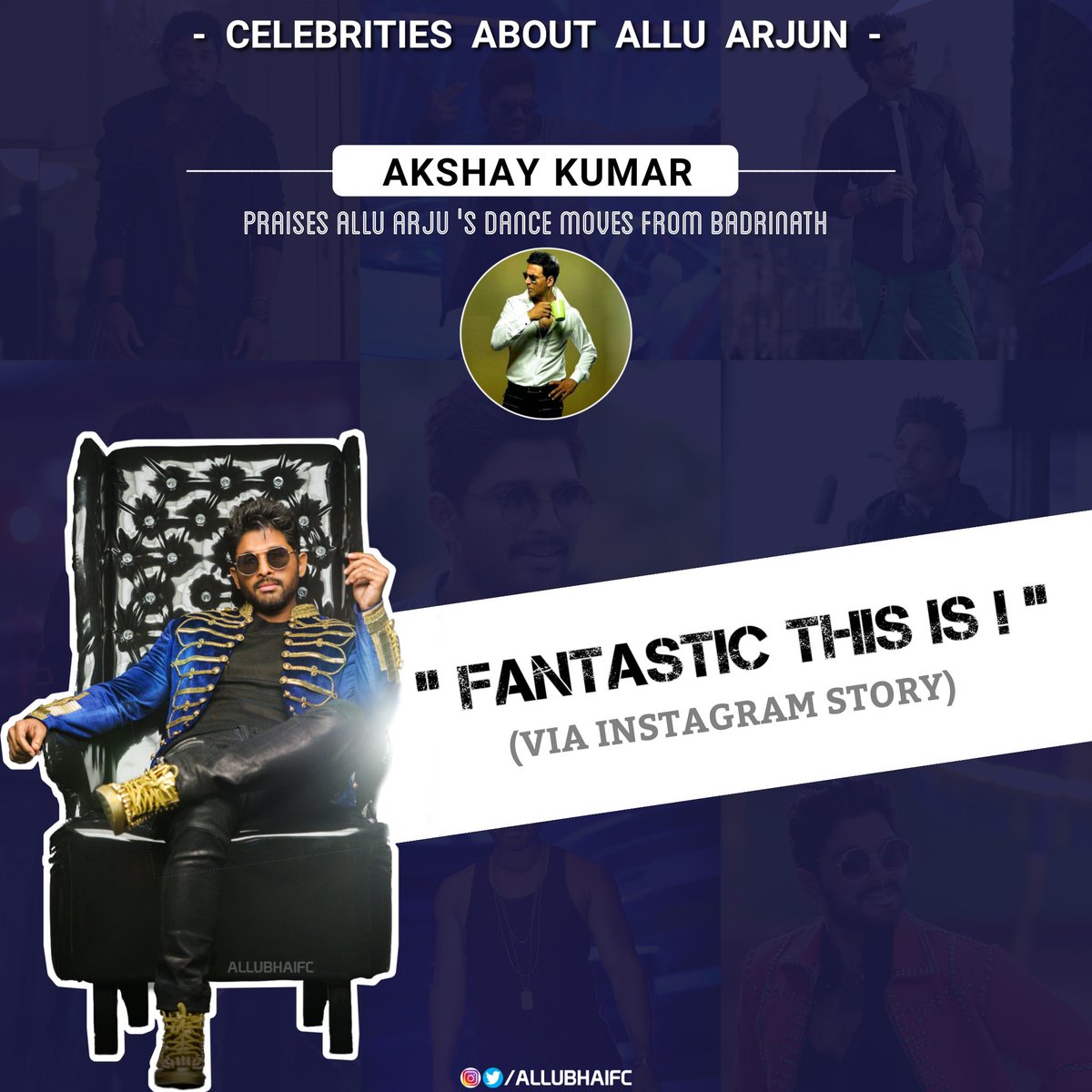 Most Talented & Versatile Actor  @akshaykumar Jii About Allu Bhai's Dance Moves !! #IndianStyleIconAlluArjun @alluarjun