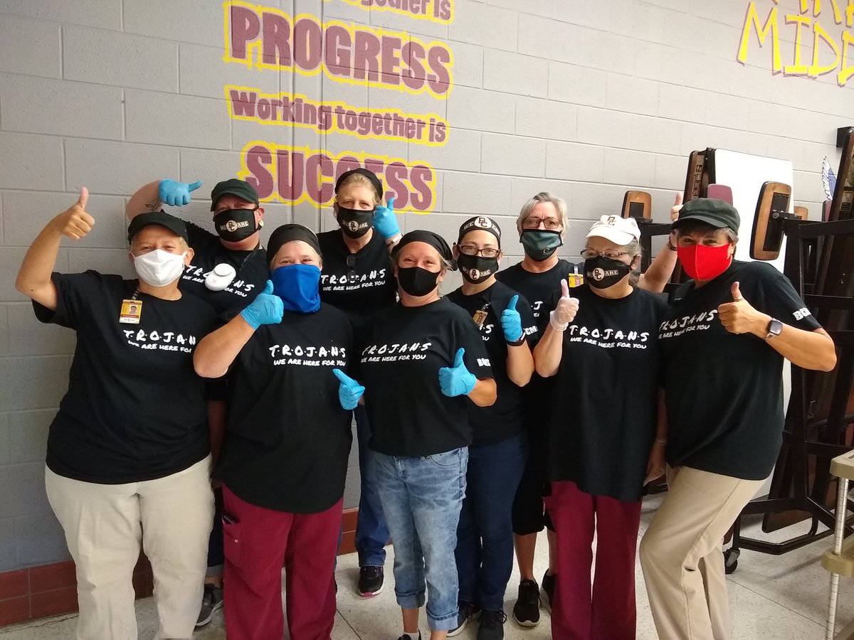 The dedication and excellence of the cafeteria staff at BCMS is unmatched!  Thanks so much for supporting our students and staff in a great start to the school year!